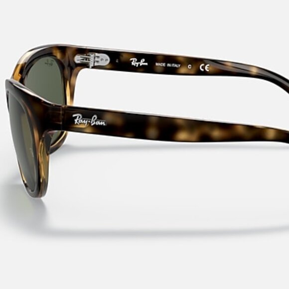 NEW RAY-BAN RB4216 Polished Havana Square Dark Green Sunglasses 56-20 main image 4
